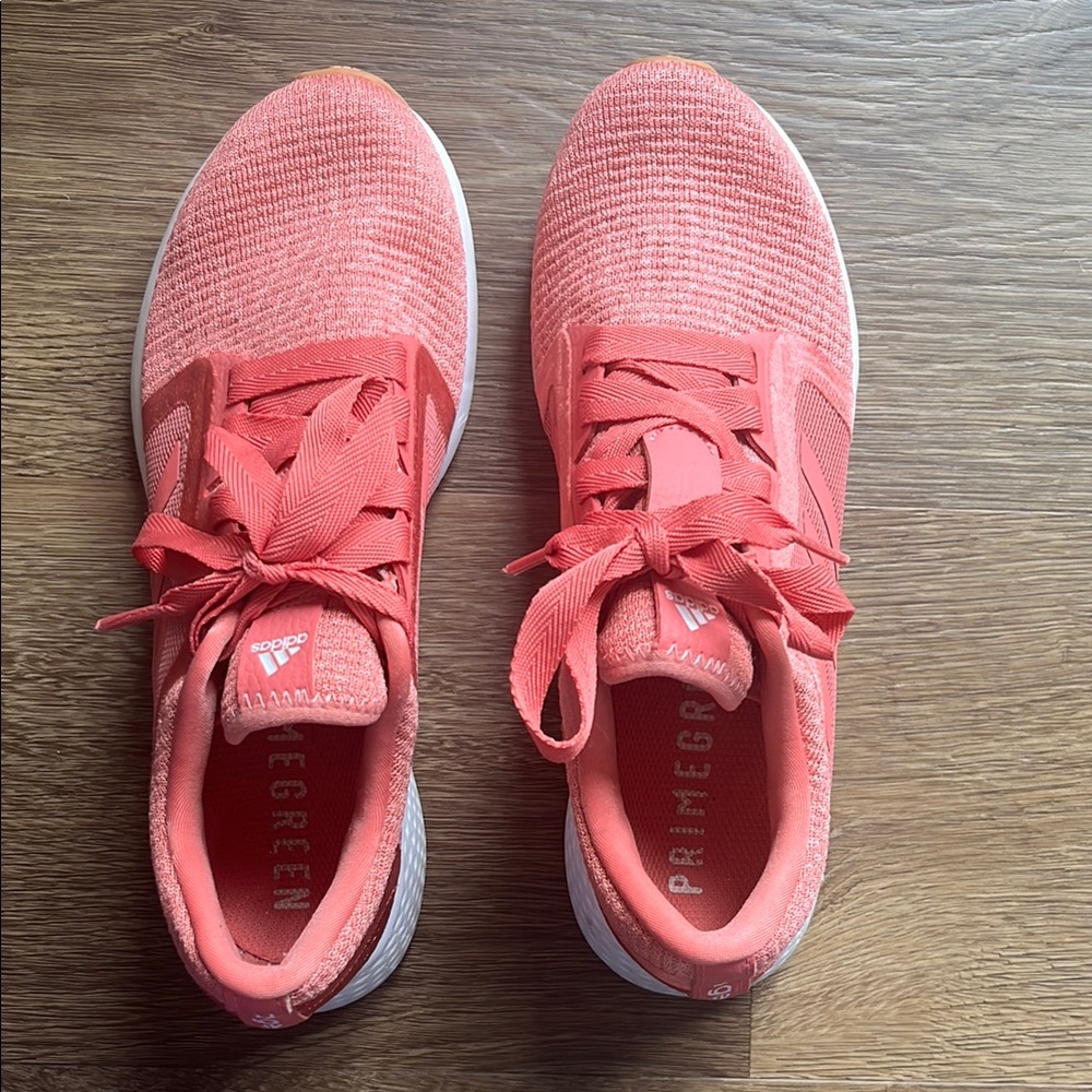 Adidas Pink Sneakers Breathable Knit Lightweight